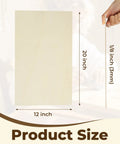 12 Pack Basswood Sheets 12 By 20 By 0.125 Inch 3mm For Laser Cutting And Engraving, size comparison displayed