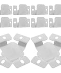 Heavy Duty Sectional Sofa Connectors 40 Piece Set Universal Furniture Joint Reinforcement Kit heavy gauge steel snap lock hardware.