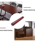 Realistic Brown Wood Grain Peel And Stick Wallpaper Self Adhesive Vinyl Removable Film for table and cabinet surfaces.