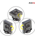 8MP IMX179 Autofocus USB Camera with metal case for Raspberry Pi and PC, shown in three different angles, Ultra HD embedded webcam.