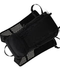 Black Hands Free Hydration Backpack With 2L Water Bladder, Ultralight Nylon, mesh straps visible, front view.