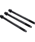 Premium Thru Axle Adapter Kit For Shkalacar Wahoo SNAP With Triple M12 Thread Compatibility And Precision Alloy Steel Build For A Cool Ride. Three black alloy steel adapter axles with M12 threads