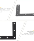 Flat Corner Braces 20 Pack - Beefy, Heavy Duty L Shape Right Angle Shelf Supports For Wood Furniture, Anti Rust Cold Rolled Steel