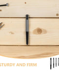 Hot Deal! Moluckfu Screw Extractor Set Brings Broken Bolts To Life With Durable Metric Bits Plus Extra Tools For Fast Car And Home Repairs You Gonna Love. Steel screw extractor set on wood, sturdy and firm.