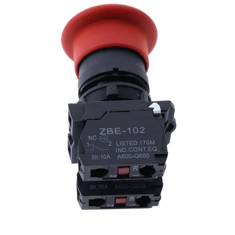 Heavy Duty Emergency Stop Switch Bullyproof Drop In Replacement For Genie Boom Lifts S40 S45 S65 S80 S85 And Z4525 Steel Cut Off Safety Button Works Like New 122514GT 122514
