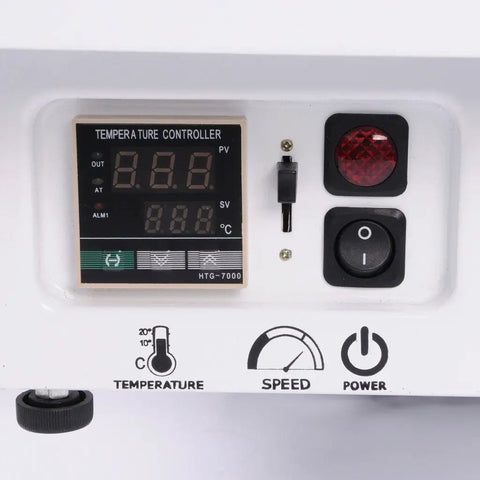 Control panel of Portable Manual Edge Banding Machine With Glue System For Woodworking 10 To 45mm Banding Tape 110V 765W T90
