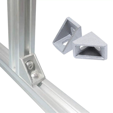 24 Sets 2020 Aluminum Extrusion Corner Brackets Kit With 48 T Nuts And Screws For 6mm Slot 2020 Series Aluminum Profile Connectors 90