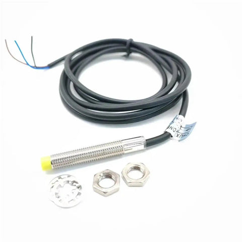 Inductive Proximity Sensor Switch For M8 2mm Range PNP NPN 5V 24V DC Auto Motion Sensor For Air Cylinders IM8 2 DPA DPB Cylinder Type NO NC Plug And Play High Sensitivity Durable Housing Easy Install, M8 threaded sensor with cable and nuts