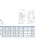 Rock Solid Heavy Duty Worm Gear Reducer With No Sweat Mounting For Logistics Food Processing And Textile Machines Reliable Speed Ratio Choices For Pro Grade Industrial Workhorse Performance technical specifications diagram