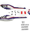 Fuselage Set With Screws For C138 Bell 206 RC Helicopter Blue Silver Replacement Body Shell Easy Install Spare Parts Kit