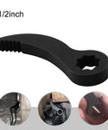 Pry Bar Wrench Adaptor Head For Half Inch Drive Crowbar Adapter Open End Wrench Pro Grade Hardened Steel for tight spaces