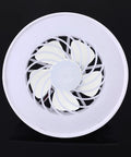 XEGZLH E27 Ceiling Fan with LED Light 5-Blade Modern Lamp 5.79inch Fan Lamp view from above showing white blades.