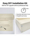 Hassle Free Replacement Kitchen Drawer Box Fourteen By Nineteen Inches Built Tough Plywood Pull Out Cabinet Slide with easy DIY installation kit.