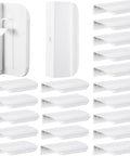 20-Pack 3.15 Inch White No Drill Self Adhesive Finger Pulls For Cabinets, Peel and Stick Edge Drawer Pulls