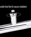 Heavy Duty Stainless Steel Gate Hardware Round Tube Door Handle for Glass and Wood Doors, secure installation design detail