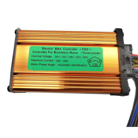 Universal BLDC Brushless Controller For Electric Bikes And E Scooters 24V To 60V 250W Or 350W 10A 15A Or 20A