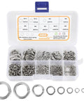 Dope Spring Lock Washer Set 480 Pieces In 304 Stainless Steel Nine Size Range M2 Through M12 With Storage Box