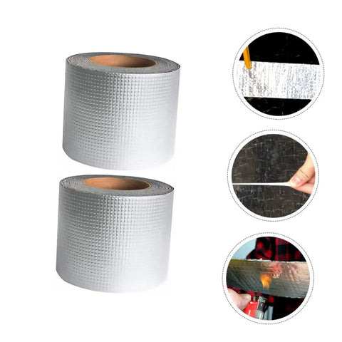 Heavy Duty Repair Tape With Super Sticky Adhesive For Leak Stopping On Flexible Pipes Roofs And Outdoor Gear Weatherproof Sealant Tape For Quick DIY Fixes And Rugged Weatherproof Patches in action and rolls