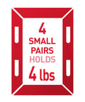 Damage-Free Picture Hanging Strips Set With 64 Strips For Large 15Lb, Medium 10Lb And Small 5Lb Frames, No Tools Required shown.