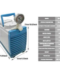 Oil Free Diaphragm Vacuum Pump 30 Lpm Ethanol Resistant High Vacuum Oilless Pump 500 Mbar 0.095 MPa Ultimate Pressure 160W Motor Auto Shutoff