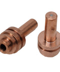 Copper tips from the 20 Piece Plasma Cutter Tips And Electrodes Set For 375 Xtreme Spectrum Torches ICE-25C ICE-27C ICE-27T