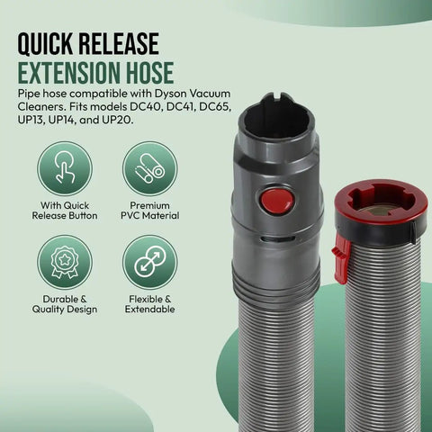 Beefed Up Replacement Vacuum Hose Assembly For DC40 DC41 DC65 UP13 UP14 UP20 290AW Upright Vacuums with red end connector