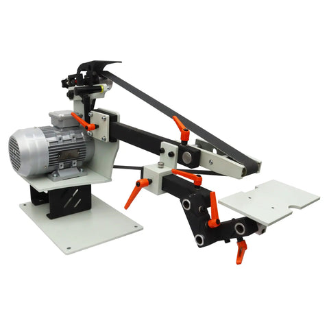 Kickass Pro Series Bench Belt Sander And Knife Grinder With Variable Speed Control and Dual Wheel for smooth polishing.