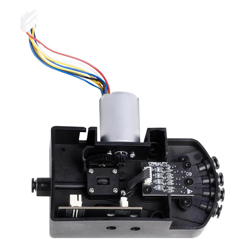 Five Way CFS Kit With Bottom Bracket For Multi Color 3D Printer DIY Ready Automatic Filament System Featuring A Brushless Motor Replacement Accessories And Easy Install For Smoother More Consistent Printing - front view of kit showing components and wiring.