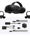 Focus Vision XR Headset Bundle With DisplayPort PC VR Streaming Kit For Standalone And PC VR Gaming, Low Latency, High Resolution Displays