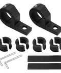 2 Pack Aluminum Light Bar Mounts For Motorcycles And ATVs Fits 0.75 Inch 1 Inch And 1.25 Inch Bars with accessories included