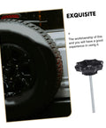Spare Tire Hold Down Bolt For Cars Universal Fitment Mounting Hardware shown with secured spare wheel and bolt close-up