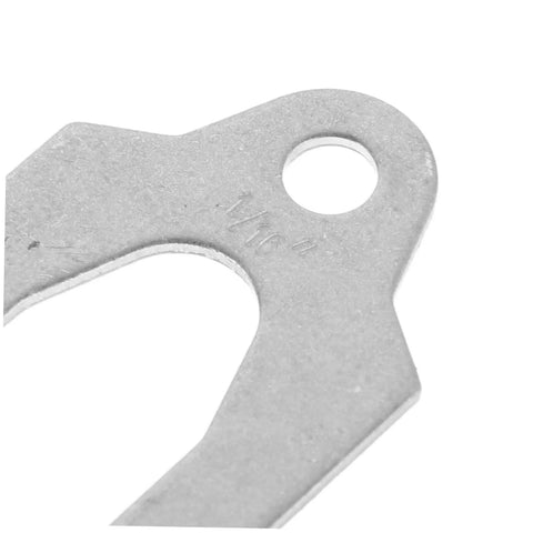 144 Piece Universal Steel Auto Body Panel Alignment Shims Kit For Vehicle Doors And Sheet Metal Panels With Noise Reduction For Pro Shops And Workshop Use, close-up 11/16 steel shim