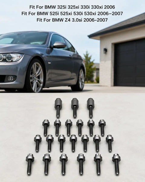 Valve Cover Bolt Kit 22 Pack for 3.0L V6 BMW Engines 2006 2007 325i 330i 525i 530i Z4 OE Replacement Screws for a Snug Seal and Leak Free Performance Today, 22-piece OE-style bolts