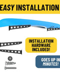 Heavy Duty Wall Mount Kayak Rack for Garage and Outdoor Storage, Steel Shelf System Fits Kayaks, blue kayak on rack