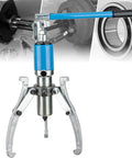 Straight Fire Hydraulic Gear Puller And Wheel Bearing Separator Tool That Kicks Stubborn Hubs Right Out Easy 20 Ton Capacity with blue handle.