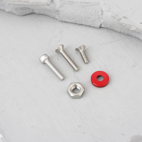 Close-up of parts from 108 Piece Hex Socket Screw And Washer Kit For 1 By 18 Scale RC Cars Including Granite Typhon Mojave Grom