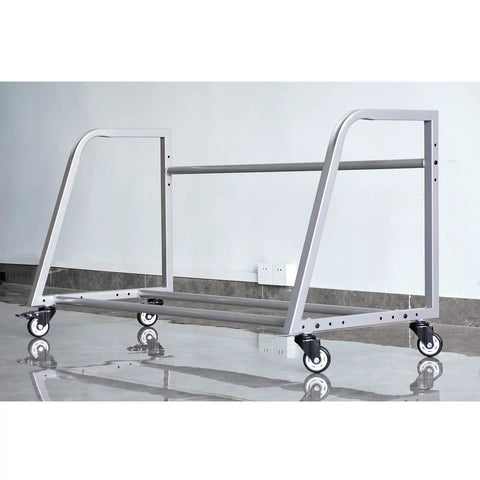 Built Tough Rolling Tire Rack For Garage With Smooth Glide Casters And Scratch Resistant Steel Frame Mobile Automotive Storage Cart For Home Gearheads And Transport Trailers