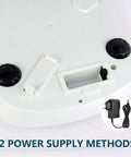 Back view of Pro Grade Digital Precision Balance 5000g By 0.01g Lab Scale showing power supply compartment and adapter