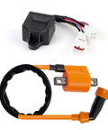 Ignition Coil CDI Box Spark Plug Kit For Timberwolf 250 YFB250 YFB250FW Bear Tracker 250 YFM250 1994 1998 1999 2000 Direct Replacement OEM 4BD855401000 For ATV Yamaha Timberwolf