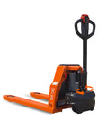 Heavy Duty Fully Electric Pallet Jack With Massive 4400 Lb Load Capacity For Easy Material Handling, showcasing the side view and controls.
