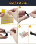 Step-by-step guide for using 50 Piece Self Adhesive Cable Management Clips Set For TV PC Laptop And Ethernet Cables No Mess Sticky Wire Clips Cord Holder Easy Tidy Organization For Desktop Home Office Black