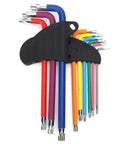 Durable Hex Wrench Star Key Set With Color Coding For Tough Furniture Assembly And Fast DIY Repairs Featuring Heavy Duty Steel Construction For Ultimate Grip, 9-piece