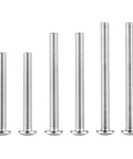 Replacement Screw Kit With Brushed Nickel Finish For Entry Doors Includes multi size backset hardware, six steel lock bolts.