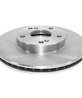Professional Series Front Vented Brake Rotor For Smooth Stops And Street Ready Quiet Performance With Forged Flange, Precise ABS Signaling, Multi Lip Seals, Induction Hardened Raceways For Vibration Free Operation And Water And Debris Protection, shown from side view