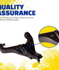 Front Upper Suspension Control Arm And Ball Joint Assembly For Chevrolet Silverado 2500 HD Beefed Up Heavy Duty Replacement With Preinstalled Boot Shield And Corrosion Protected Studs And E Coated Iron