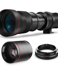 High Power 420 To 1600mm F8.3 HD Manual Telephoto Zoom Lens For EOS Cameras Ideal For Sports And Wildlife Shots lens set