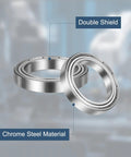 Five Pack 6806ZZ Deep Groove Ball Bearings 30 x 42 x 7mm Chrome Steel Double Shield Low Noise ABEC5