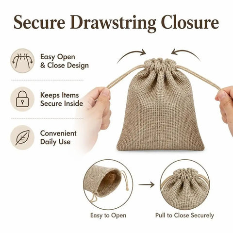 Two Pack Burlap Wine Bags Jute Bottle Covers Hessian Cloth Liquor Wrapping Pouches For Standard Bottles Dope Rustic Wedding Vibe
