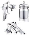 Pro Grade Pneumatic Spray Gun And Heavy Duty Airbrush Sprayer With 1000ML Aluminum Hopper for custom paint applications.