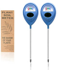 Two Pack Soil Moisture Meter For Plants, Plant Water Meter And Hygrometer Kit, Moisture Meter For Houseplants, Blue Dual Pack